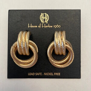 NWT House of Harlow Knot earrings
